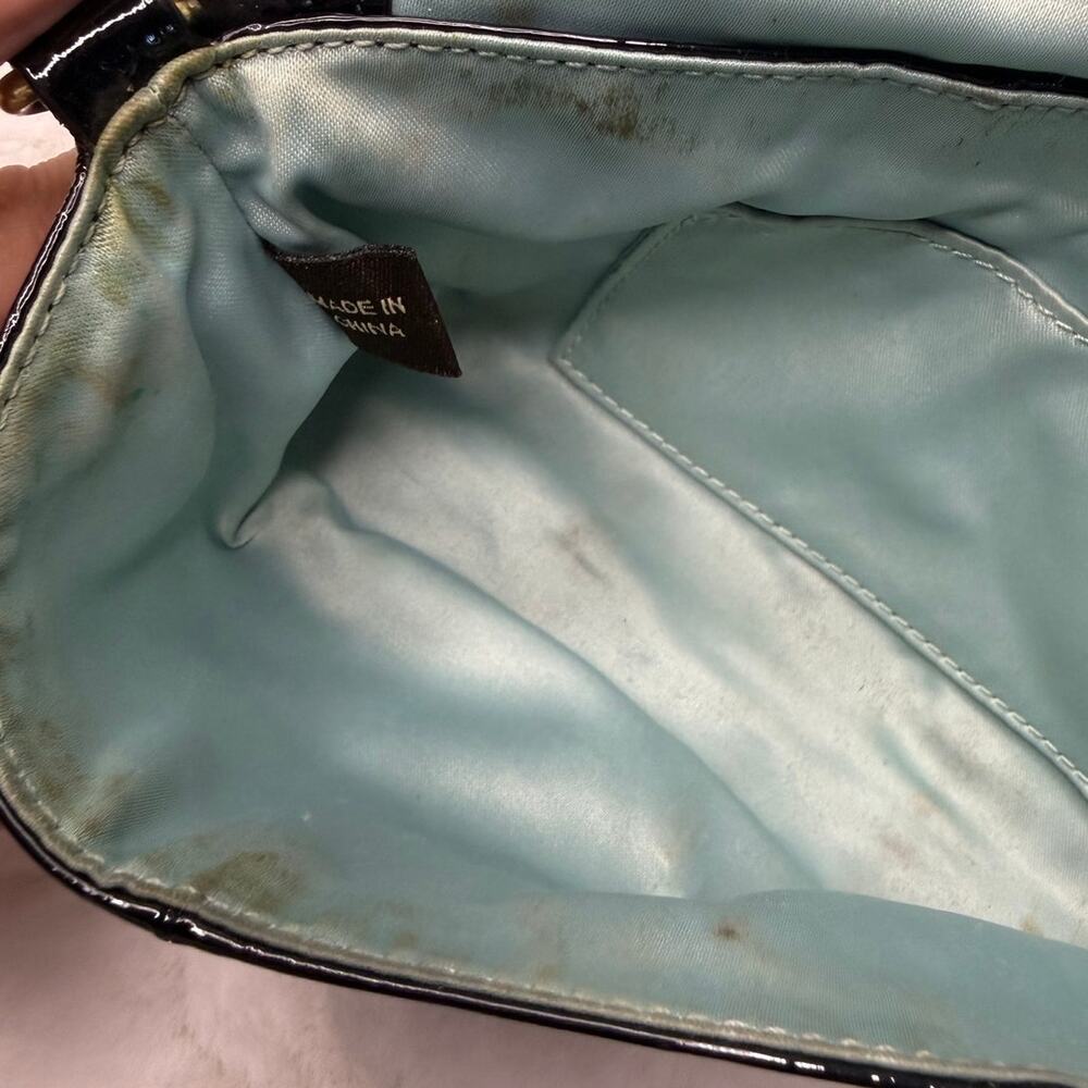 COACH Patent Leather Black Mini Purse Wristlet - Picture 6 of 6